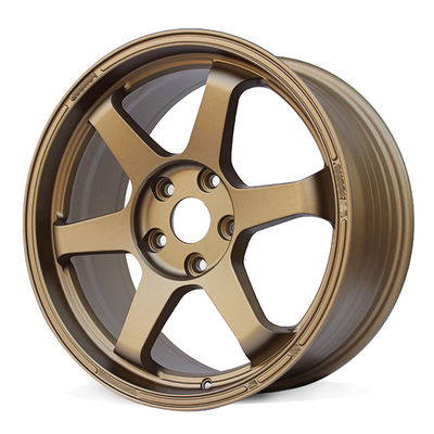 qualità  Automotive Spare Parts Wheel Rims Racing Sport Aluminum Alloy Auto Passenger Car Tire Rim Gold 18 For Golf A4 Civic fabbrica
